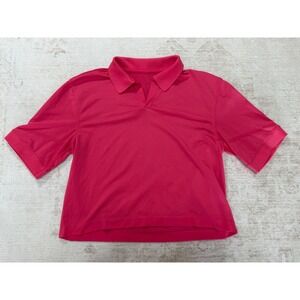 Lululemon Swiftly Tech Short Sleeve Polo Shirt Pink Athletic Top Women Size 6-8